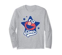 Sesame Street Blue Star Elmo Maglia a Manica