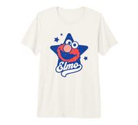 Sesame Street Blue Star Elmo Maglietta Premium