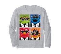 Sesame Street Brothers Amore Blues Elmo Grouch Ernie Mostro Maglia a Manica