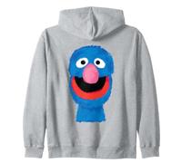 Sesame Street Chalk Portrait Grover Felpa con Cappuccio