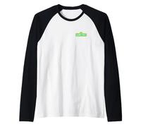 Sesame Street Character Collage Front Back Maglia con Maniche Raglan