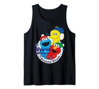 Sesame Street Christmas Big Bird Elmo Cookie Monster Fun Friends Canotta