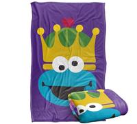 Sesame Street Christmas Nutcracker Cookie Monster Coperta super morbida al tatto setoso - 91 x 147 cm