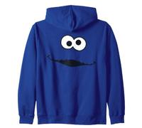 Sesame Street Comic Face Cookie Monster Halloween Costume Felpa con Cappuccio