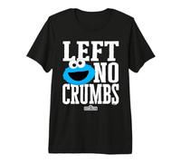 Sesame Street Cookie Monster Ate No Crumbs Maglietta Premium