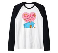 Sesame Street Cookie Monster Batch Made in Heaven Maglia con Maniche Raglan