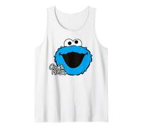 Sesame Street Cookie Monster Big Face Cookies Posa Classica Canotta