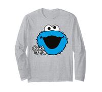 Sesame Street Cookie Monster Big Face Cookies Posa Classica Maglia a Manica