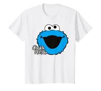 Sesame Street Cookie Monster Big Face Cookies Posa Classica Maglietta