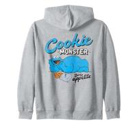 Sesame Street Cookie Monster Bon Appetite Felpa con Cappuccio
