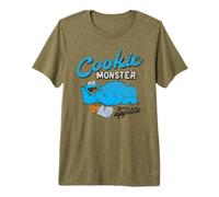 Sesame Street Cookie Monster Bon Appetite Maglietta Premium