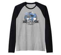 Sesame Street Cookie Monster Champion 1 ° Atletica Classica Maglia con Maniche Raglan