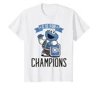 Sesame Street Cookie Monster Champion 60s Sport Divertimento Classico Maglietta