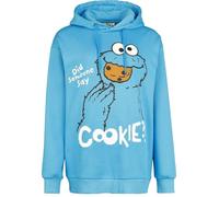 Sesame Street Cookie Monster - Did Someone Say Cookie?! - Oversize Donna Felpa con Cappuccio Blu