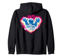 Sesame Street Cookie Monster Graffiti Classico Splash Felpa con Cappuccio