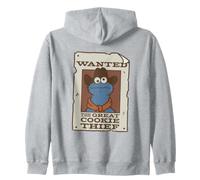 Sesame Street Cookie Monster Great Cookie Thief Felpa con Cappuccio