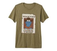 Sesame Street Cookie Monster Great Cookie Thief Maglietta Premium