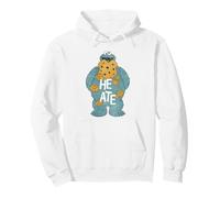 Sesame Street Cookie Monster He Ate Belly Felpa con Cappuccio