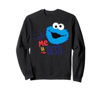 Sesame Street Cookie Monster Il miglior Classico di Sempre a Big Head Ahahah Felpa
