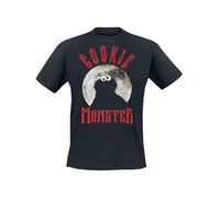 Sesame Street Cookie Monster - Moonlight Uomo T-Shirt Nero 5XL 100% Cotone Regular