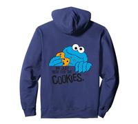 Sesame Street Cookie Monster Retro Here for Cookies Design Felpa con Cappuccio