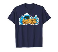 Sesame Street Cookie Monster Simple Graffiti Tag Maglietta