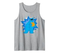 Sesame Street Cookie Mostro Affamato Stella Posa Classico LOL Canotta