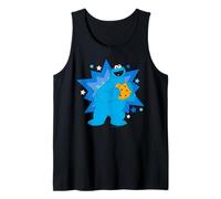 Sesame Street Cookie Mostro Affamato Stella Posa LOL Classico Canotta