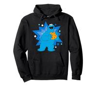 Sesame Street Cookie Mostro Affamato Stella Posa LOL Classico Felpa con Cappuccio