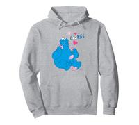 Sesame Street Cookie Mostro Amore Biscotti Retro Hungry Vibes Felpa con Cappuccio