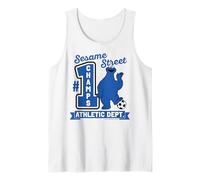 Sesame Street Cookie Mostro Atletica Campione Squadra Vintage Canotta