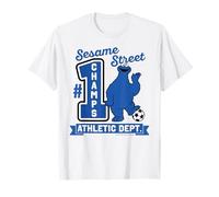 Sesame Street Cookie Mostro Atletica Campione Squadra Vintage Maglietta