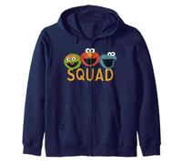 Sesame Street Cookie Mostro Elmo Grouch Team Classic Squad Felpa con Cappuccio