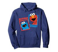 Sesame Street Cookie Mostro Elmo Migliori Amici Posa Classico Felpa con Cappuccio