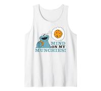 Sesame Street Cookie Mostro Felice Affamato Classico Munchies Canotta