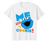 Sesame Street Cookie Mostro Grumpy Affamato Divertimento Classico Posa Maglietta