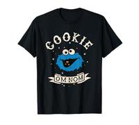Sesame Street Cookie Om Nom Retr, Sesame Street Maglietta