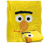 Sesame Street Coperta super morbida al tatto Bert Face, con licenza ufficiale, 152 x 127 cm