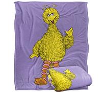 Sesame Street Coperta super morbida al tatto Big Bird, con licenza ufficiale, 152 x 127 cm