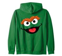Sesame Street Core Big Face Oscar Felpa con Cappuccio