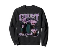 Sesame Street Count Von Count Bootleg Style Felpa