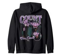 Sesame Street Count Von Count Bootleg Style Felpa con Cappuccio