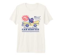 Sesame Street Count Von Count's Cab Service Maglietta Premium