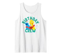 Sesame Street Elmo Big Bird Cookie Monster Birthday Crew Canotta