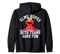Sesame Street Elmo Both Teams Have Fun Felpa con Cappuccio