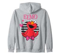 Sesame Street Elmo Happy Cuddle XOXO Cute Friends Heart Love Felpa con Cappuccio