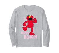 Sesame Street Elmo Happy Dance Nostalgico Love Heart Style Maglia a Manica