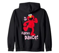Sesame Street Elmo Happy Dance Retro Amici Fumetti Opera d'Arte Felpa con Cappuccio