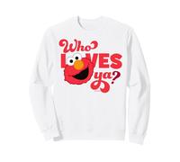Sesame Street Elmo Love Valentine Abbracci Posa BFF Vintage XOXO Felpa