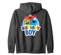 Sesame Street Elmo Oscar Cookie Monster Birthday Boy Felpa con Cappuccio